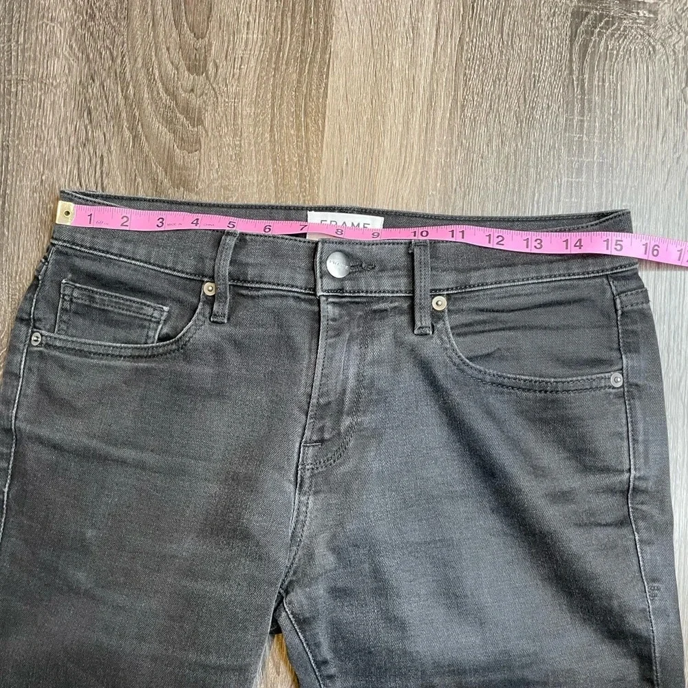 Frame Men's Black L'Homme Skinny Mid Rise Skinny Fit Jeans Size 29